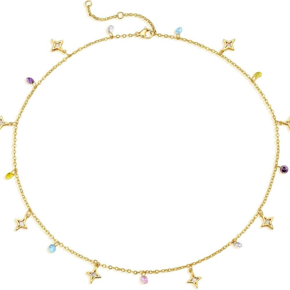 Cute Choker Necklace for Women Colorful Daisy Flower Choker Cute Chain Choker Ne